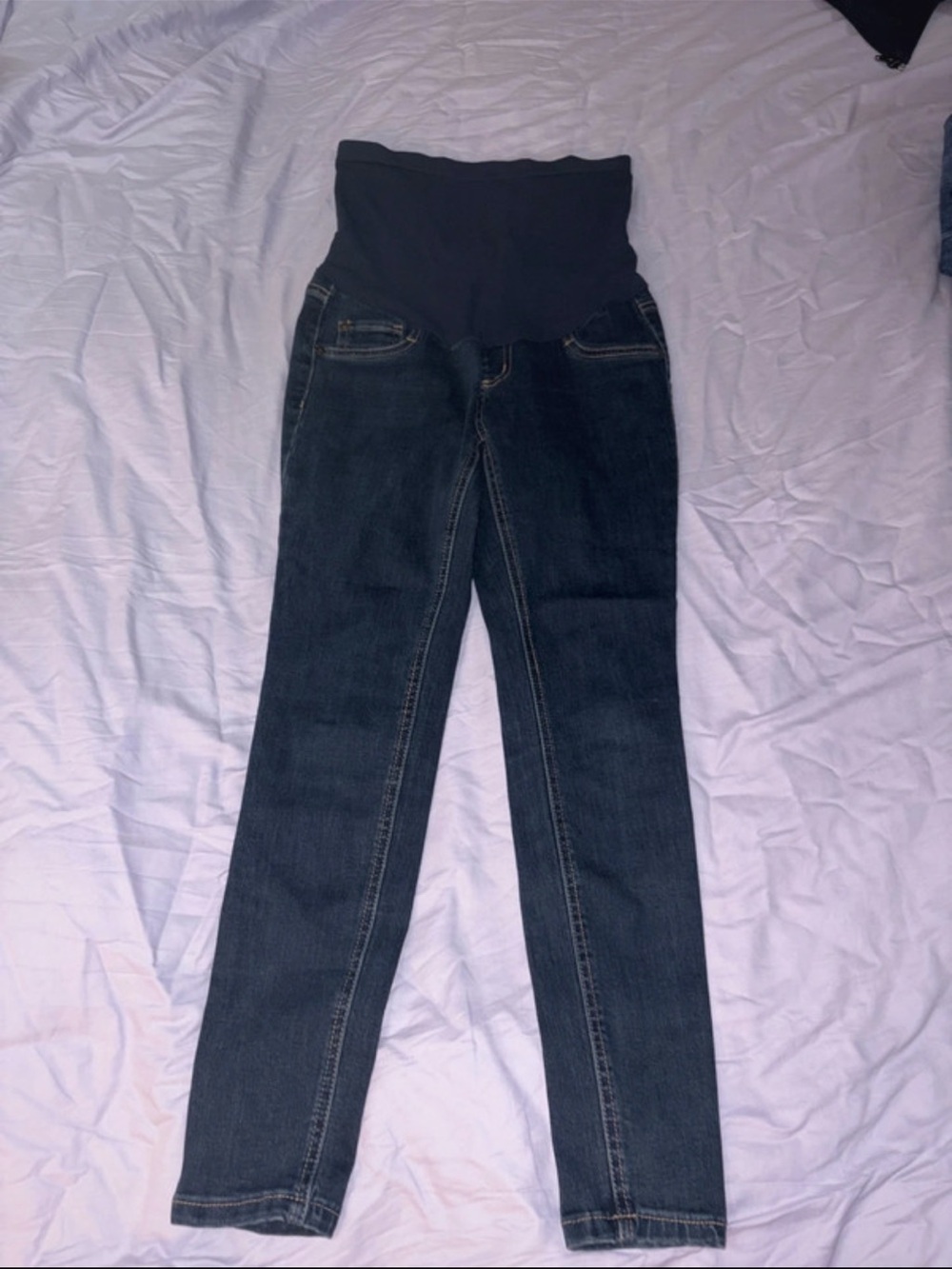 Dark Wash Skinny Maternity Jeans